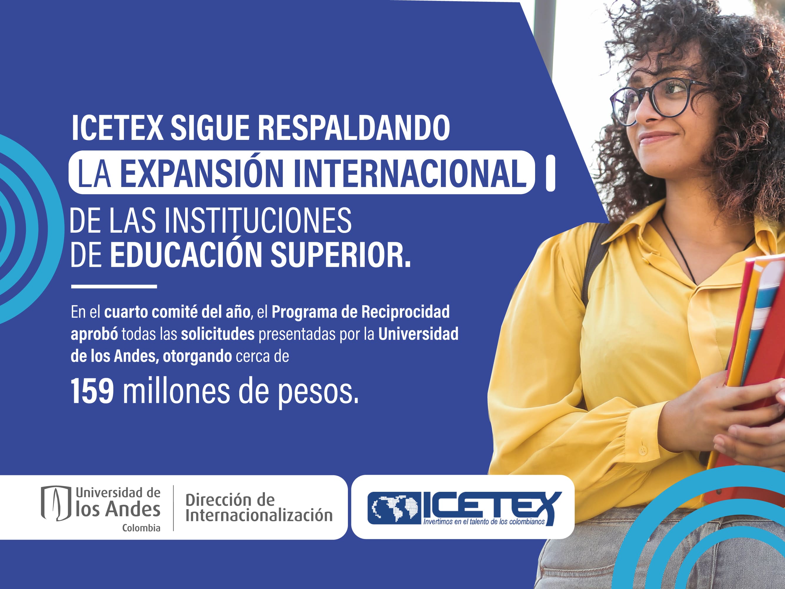 ICETEX y Uniandes, juntos por la internacionalización. 