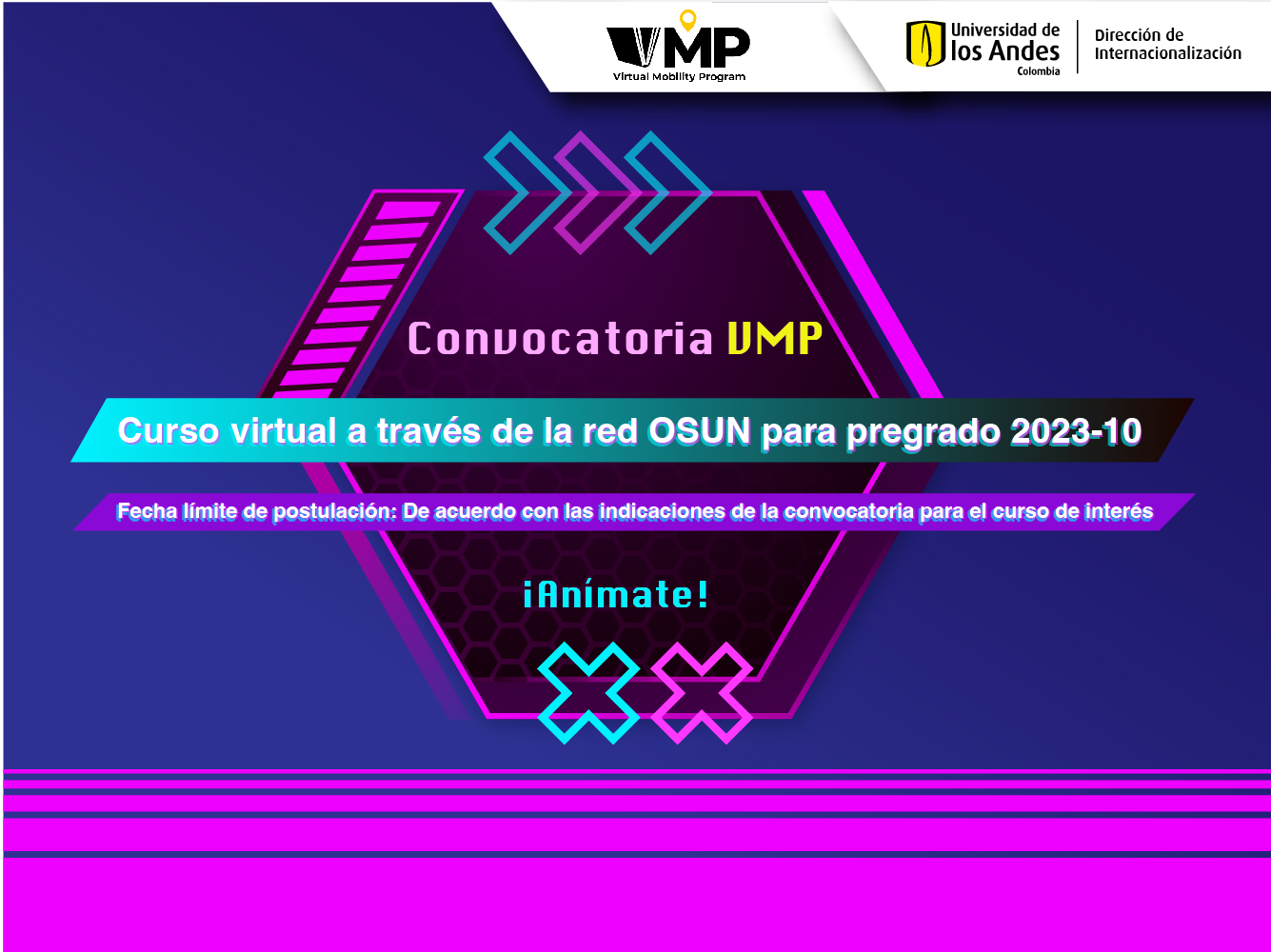 Convocatoria VMP curso virtual de la red OSUN para pregrado 2023-