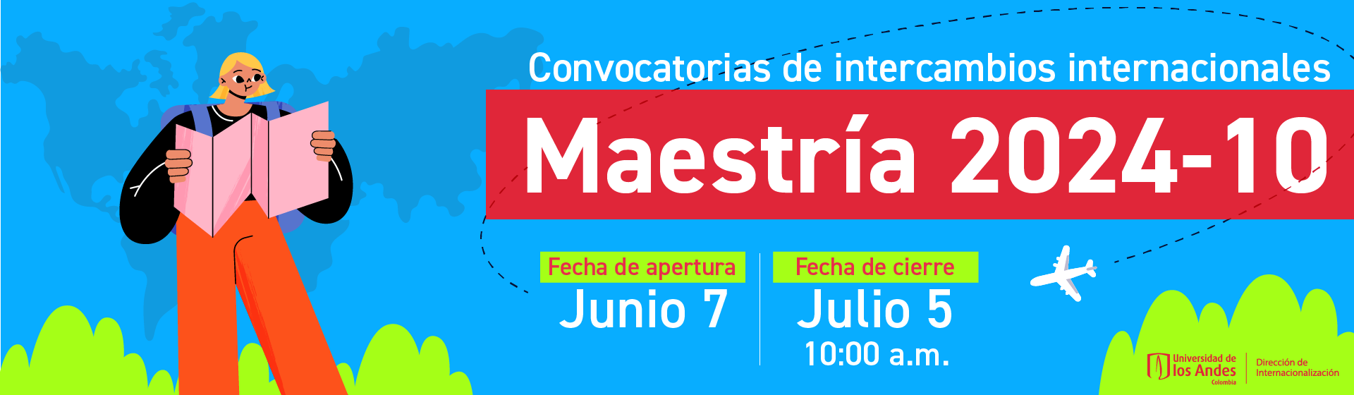 Convocatoria de intercambios internacionales de maestría 2024-10